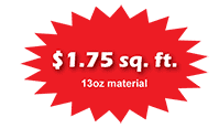 Vinyl Banner Star Burst Low Price