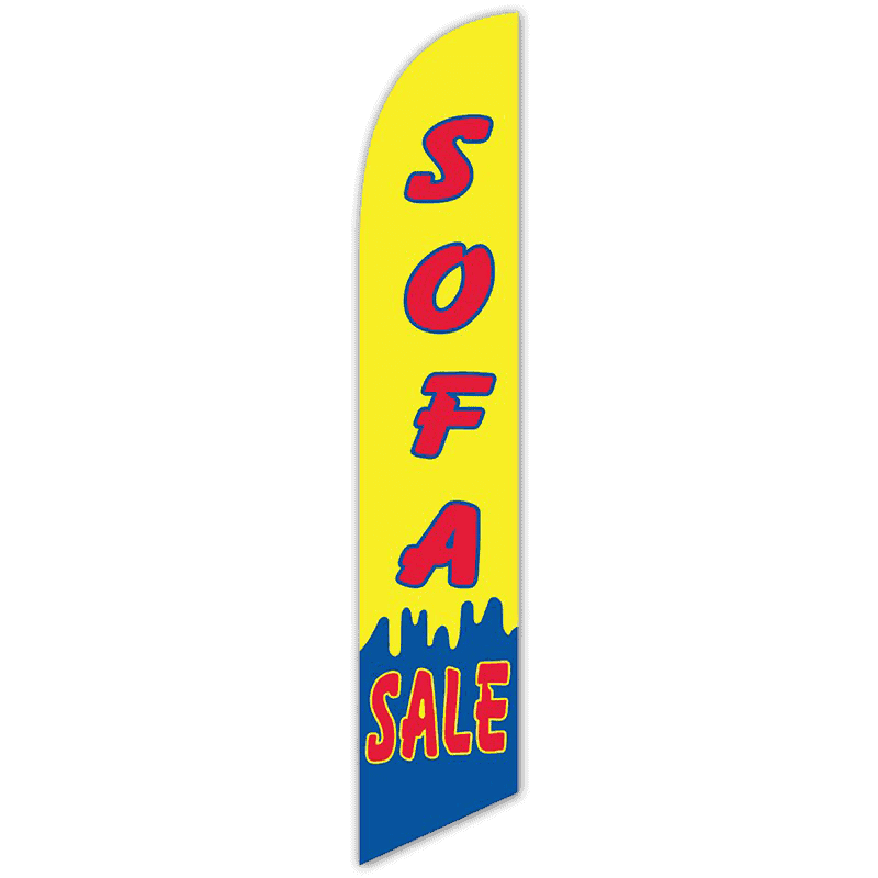 Feather Flag with Sofa Sale print