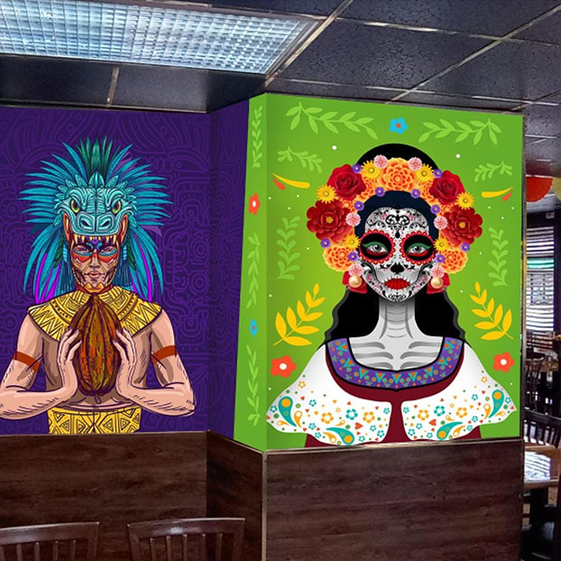 Wall Decal inside restaurant