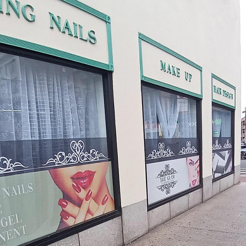 Nail Salon Window decals