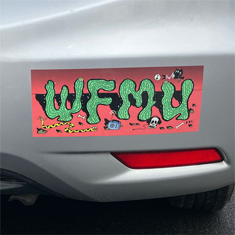Bumper Sticker on Car