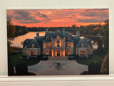 Hanging Canvas image of Castle