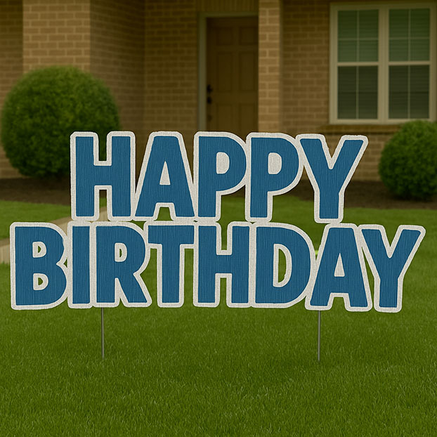 Happy Birthday Yard Sign