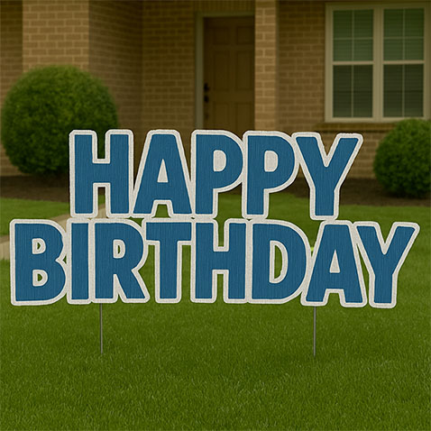 Happy Birthday Yard Sign