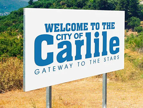 Carlile Max Metal Sign