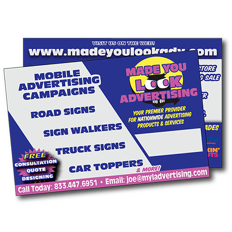Postcard Made you look Advertising
