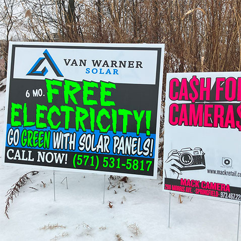 Promotional Yard Sign Go Green