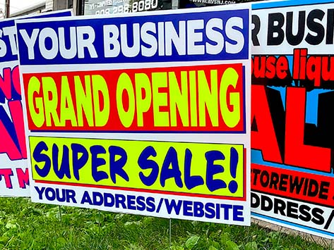 Liquidator Yard Signs Grand Opening Super Sale