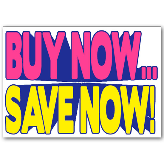 Ceiling Dangler - Buy Now...Save Now! 28 inches by 20 inches